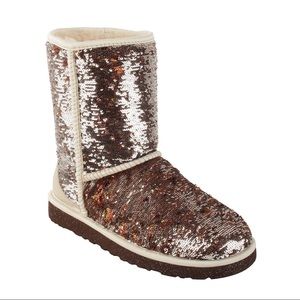 UGG Women’s Classic Short Sequin Sparkle Boots!